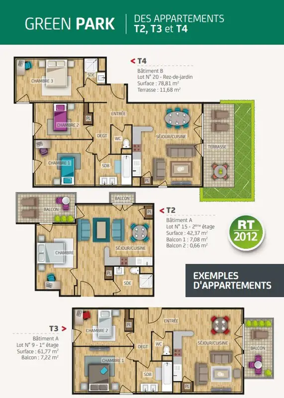 Vente appartement 2 pièces 42 m2