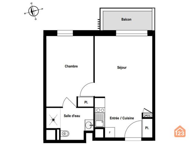 Vente appartement 2 pièces 40 m2