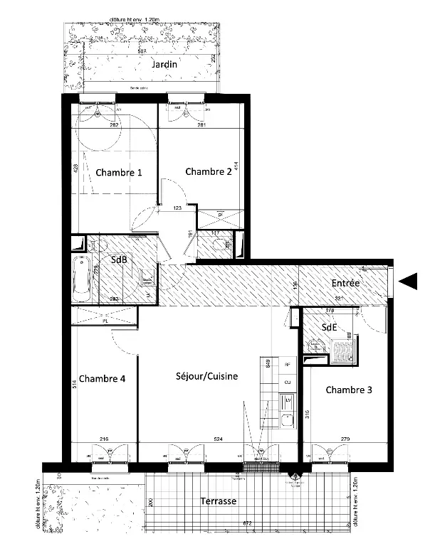 Vente appartement 5 pièces 93,93 m2