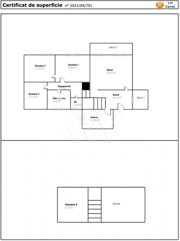 Vente appartement 6 pièces 118 m2