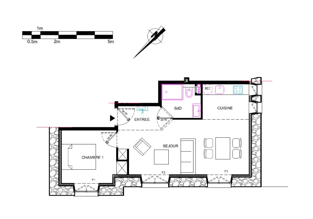 Vente appartement 2 pièces 41,5 m2