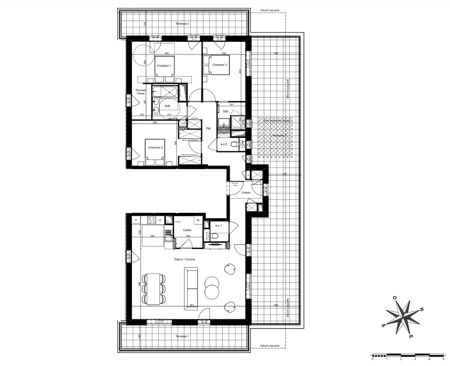 Vente appartement 4 pièces 128,24 m2