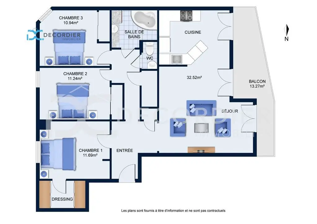Vente appartement 4 pièces 85,05 m2