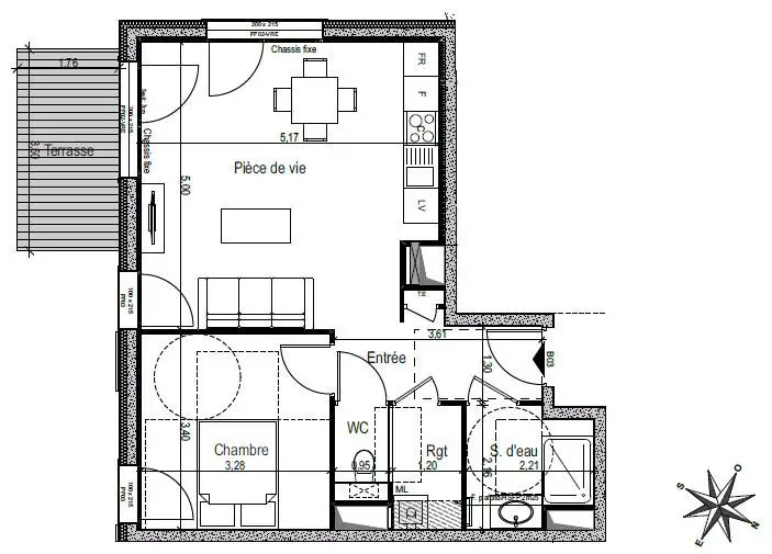 Vente appartement 2 pièces 48,87 m2