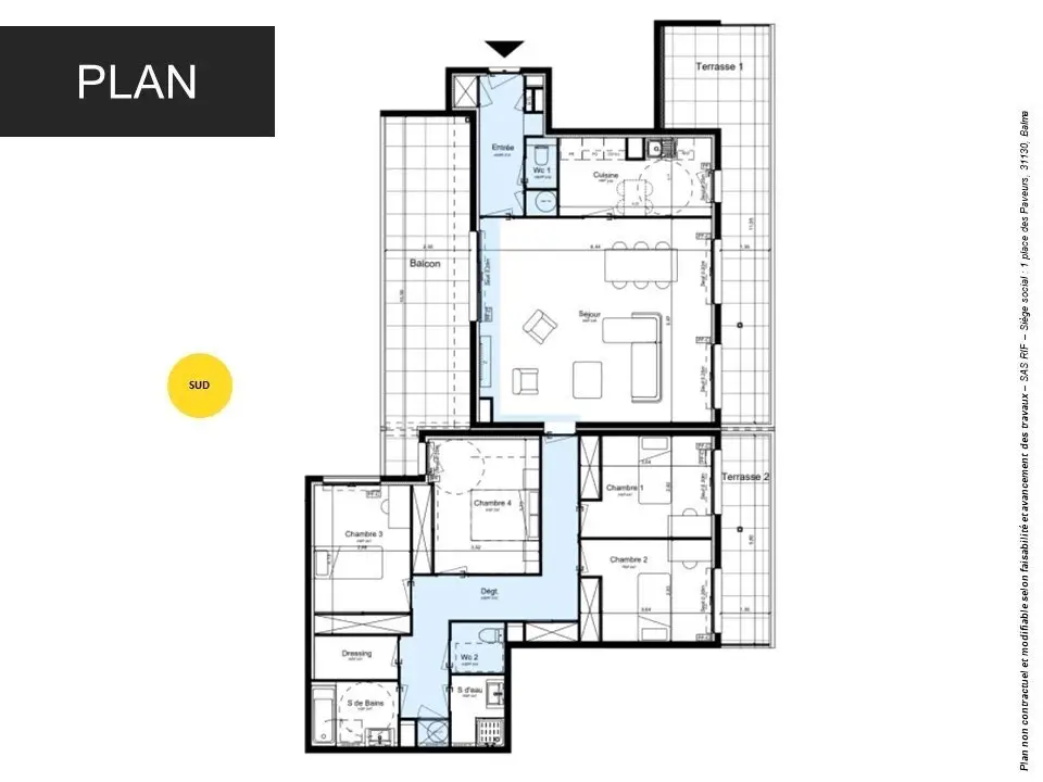 Vente appartement 5 pièces 123 m2
