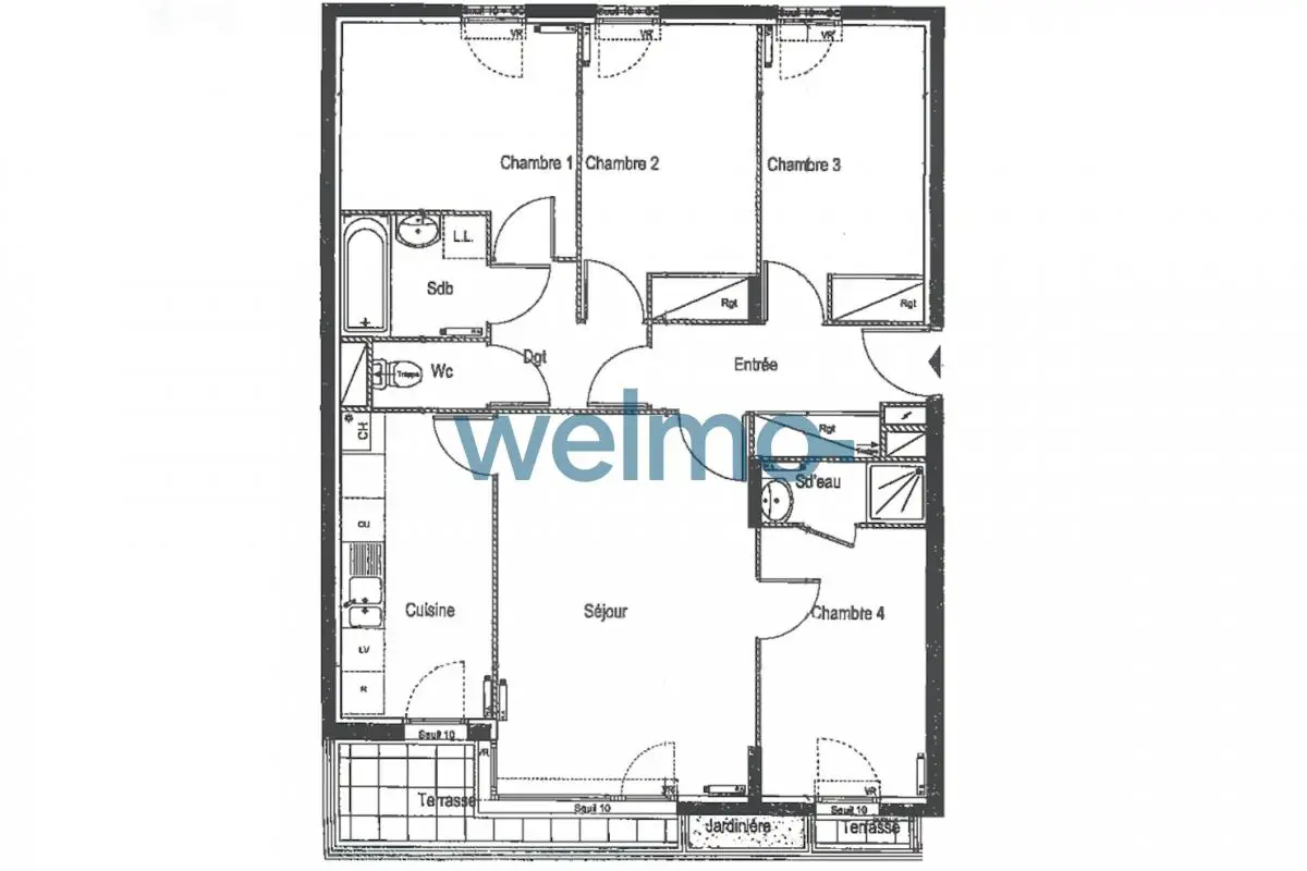 Vente appartement 5 pièces 82 m2