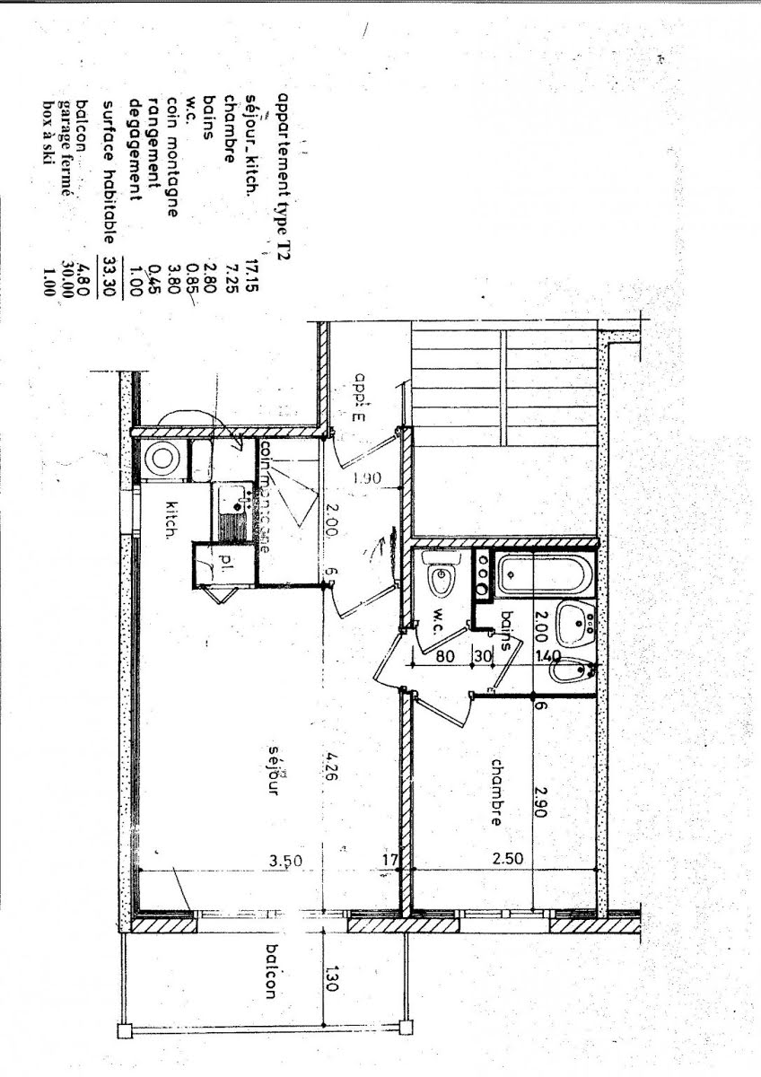 Vente appartement 2 pièces 33 m2