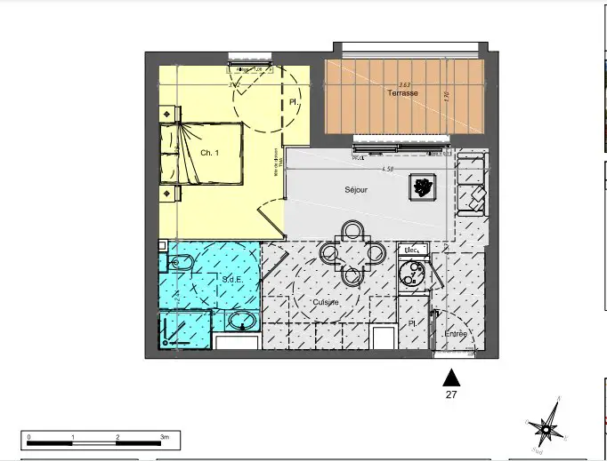 Vente appartement 2 pièces 38 m2