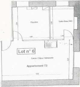 Location appartement 2 pièces 29,2 m2