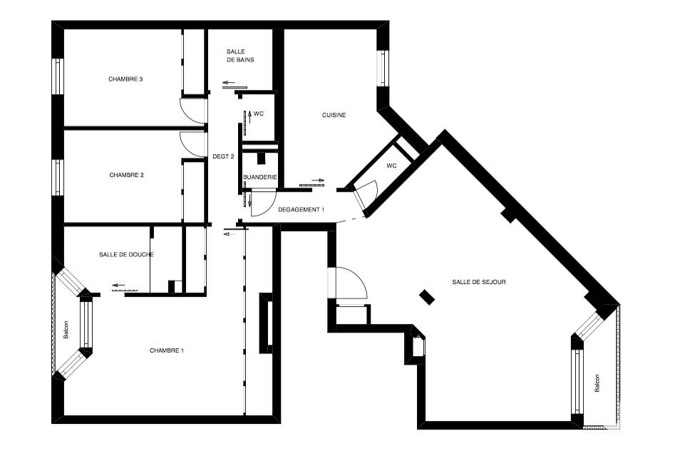 Vente appartement 5 pièces 126 m2