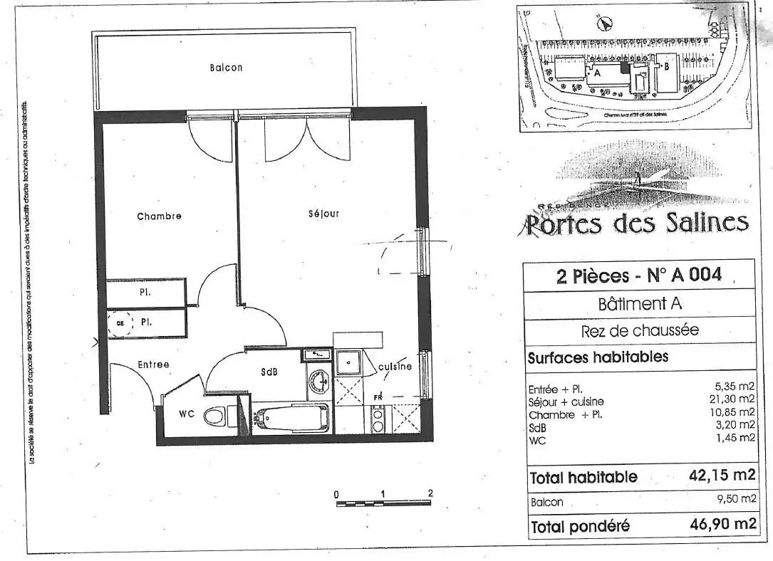 Location appartement 2 pièces 42,15 m2