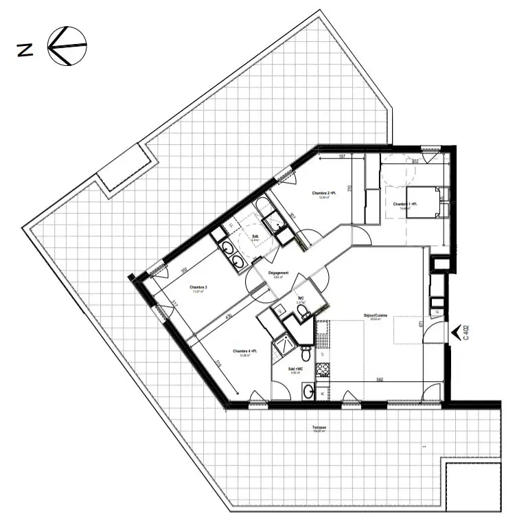 Vente appartement 5 pièces 106,01 m2
