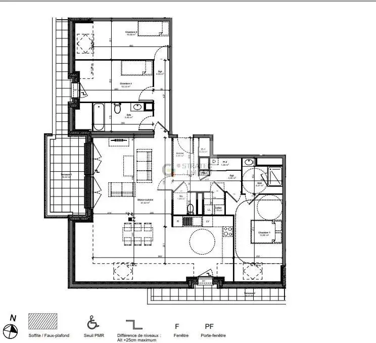 Vente appartement 4 pièces 108,89 m2