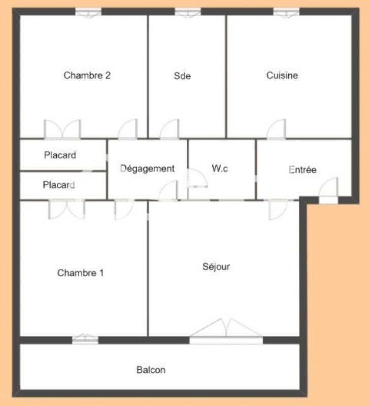 Vente appartement 4 pièces 55 m2