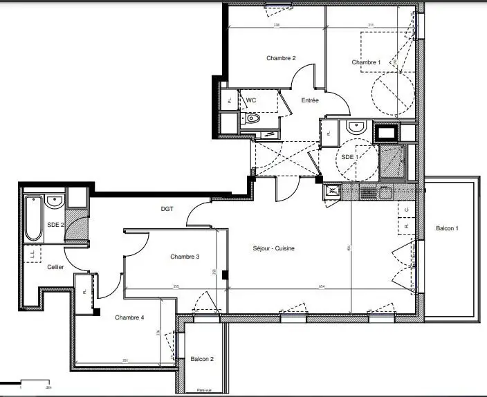 Vente appartement 5 pièces 97,54 m2
