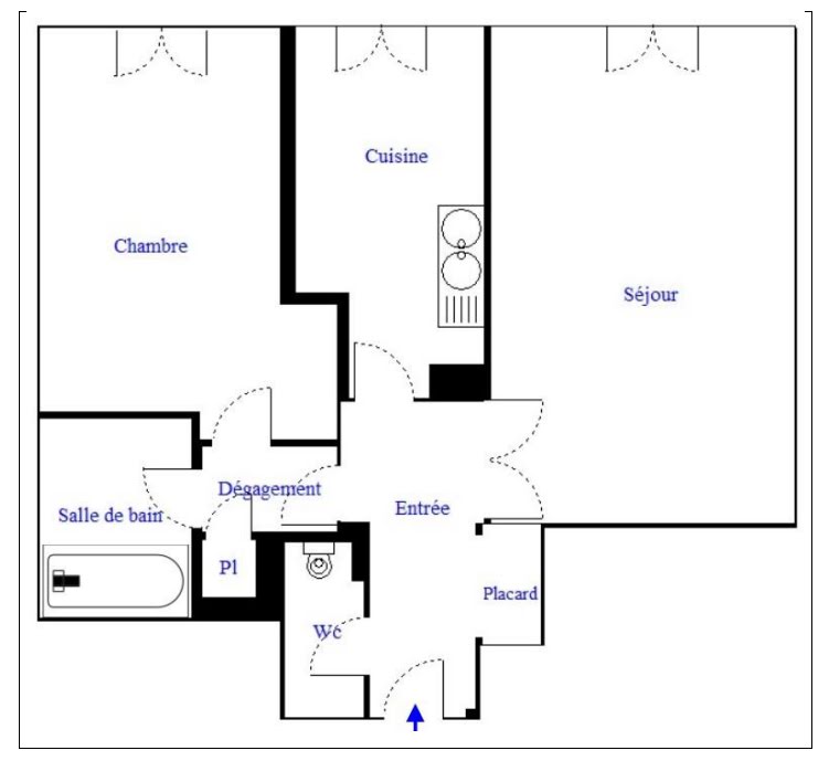 Vente appartement 2 pièces 52,03 m2