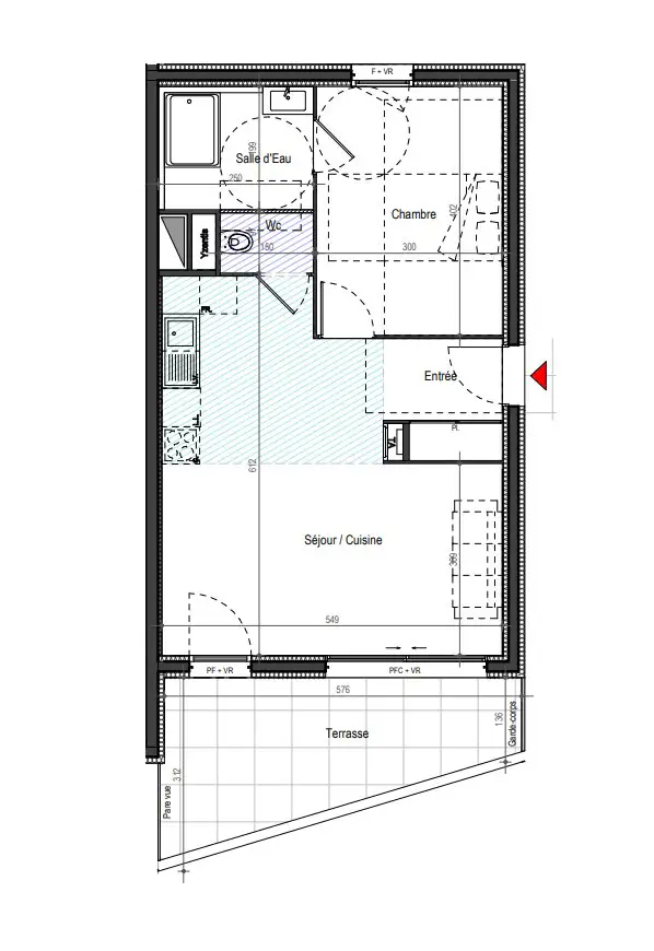 Vente appartement 2 pièces 48,6 m2