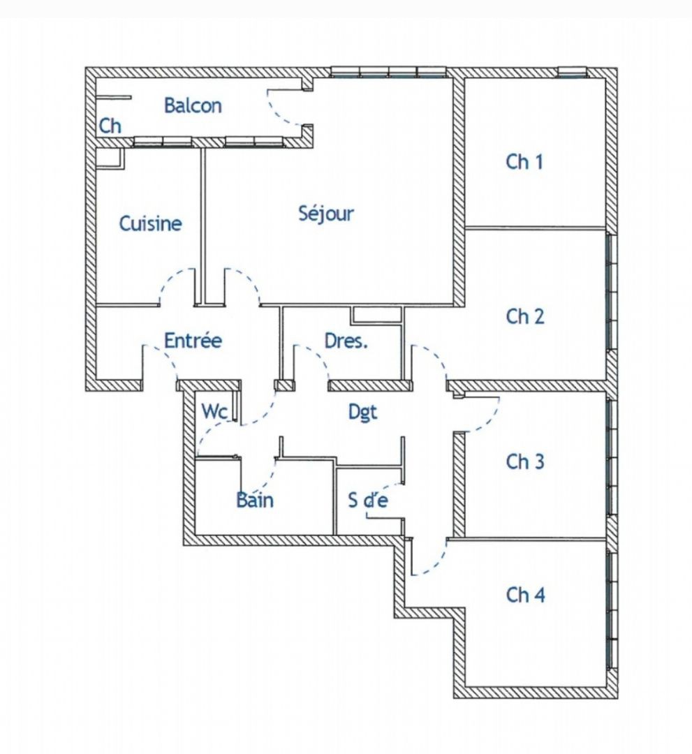Vente appartement 5 pièces 93 m2