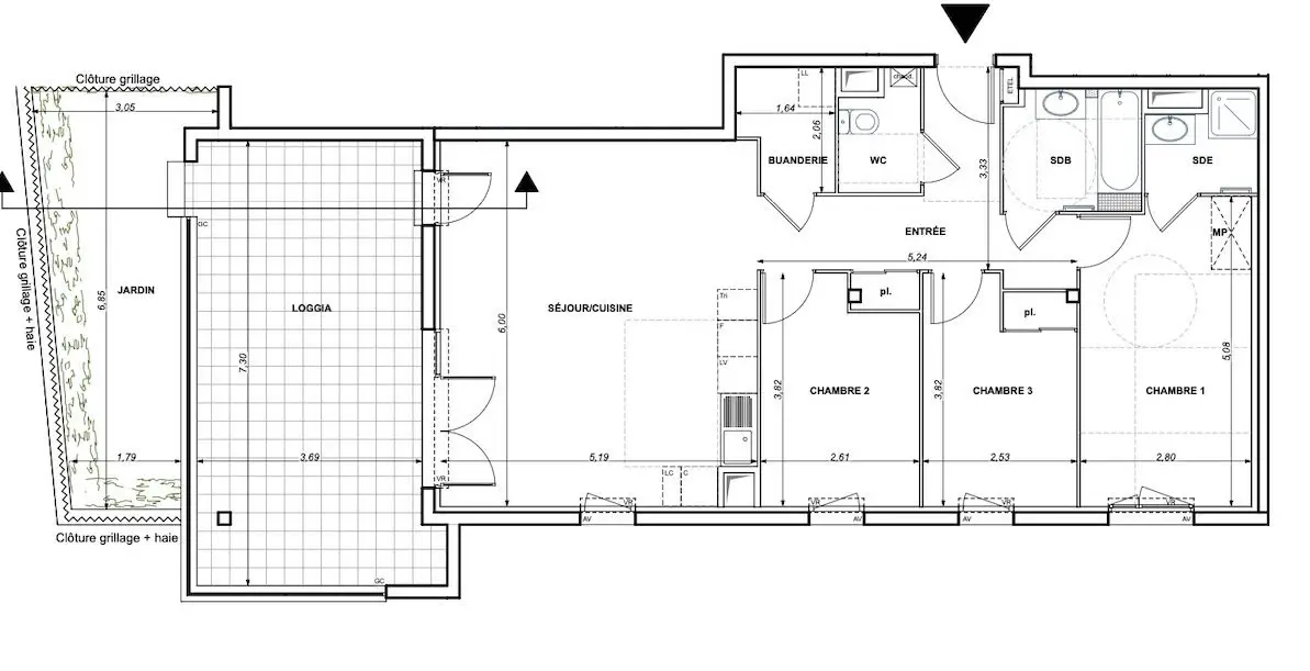 Vente appartement 4 pièces 85 m2