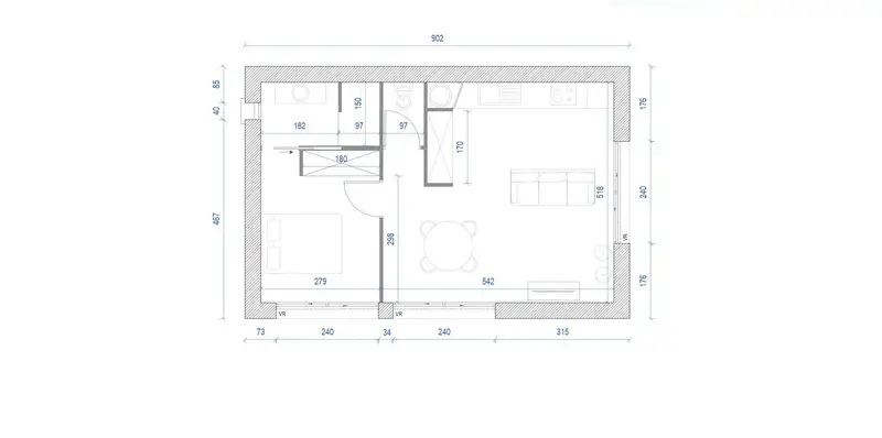 Vente maison 1 pièce 47 m2