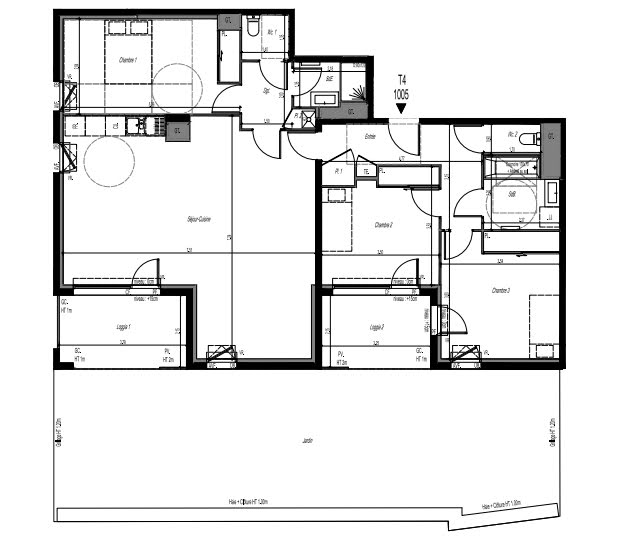 Vente appartement 4 pièces 106,35 m2