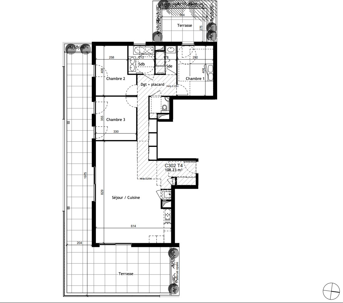 Vente appartement 4 pièces 107 m2