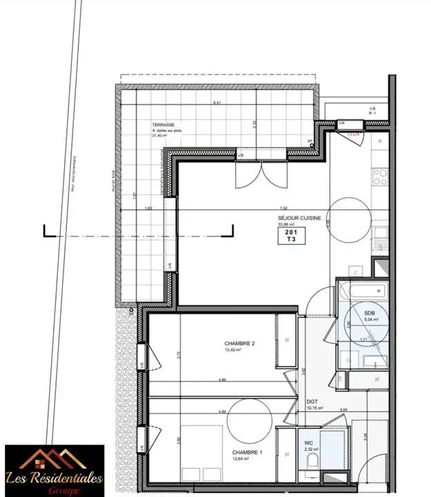 Vente appartement 3 pièces 78,7 m2