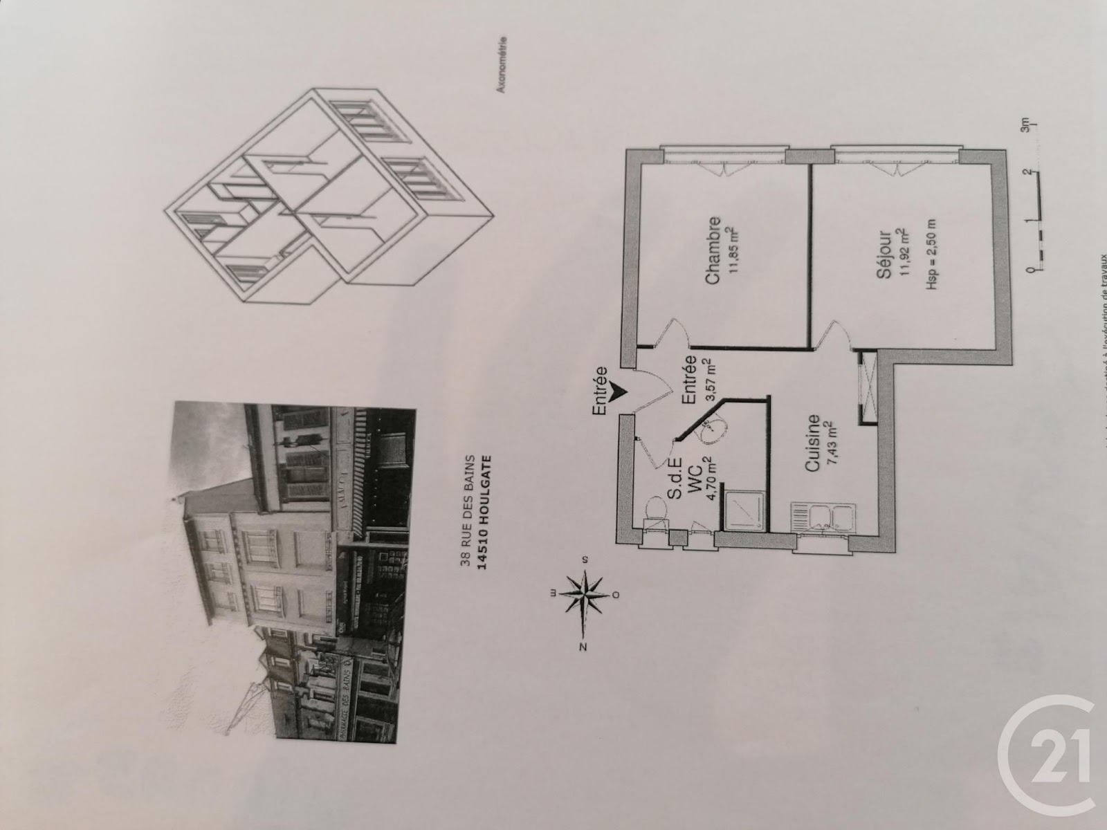 Location appartement 2 pièces 39,47 m2