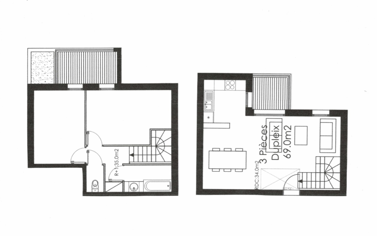 Location appartement 3 pièces 71,62 m2