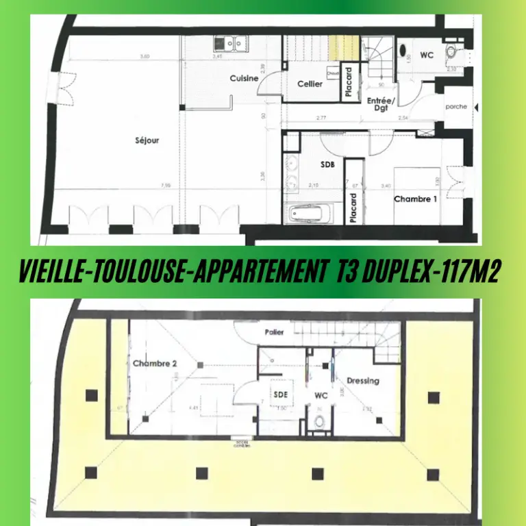 Vente appartement 3 pièces 116 m2