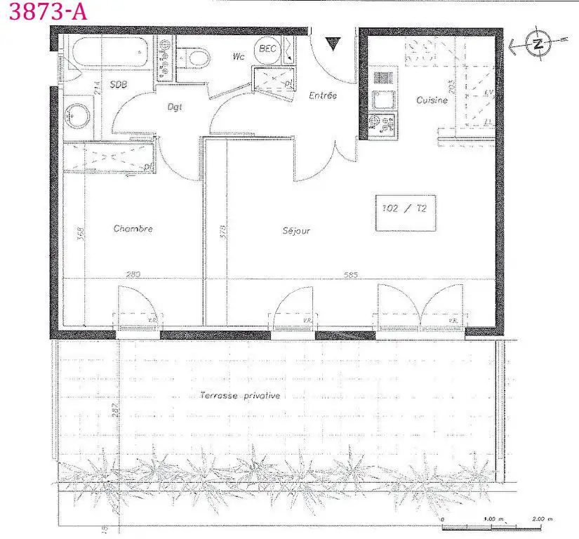 Vente appartement 2 pièces 49,19 m2