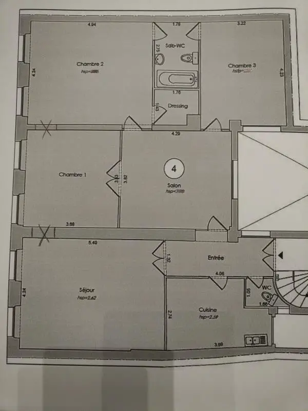 Vente appartement 5 pièces 112 m2