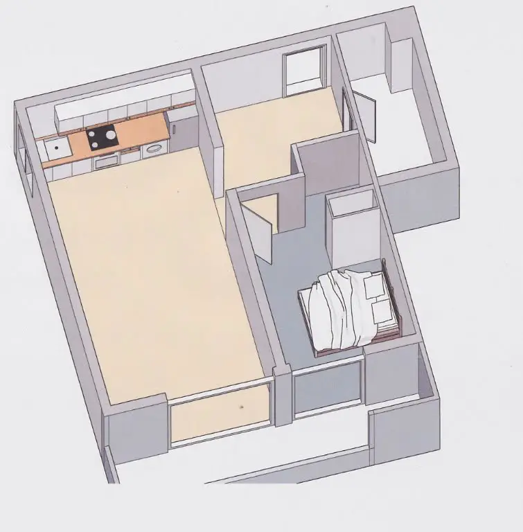 Location appartement 2 pièces 43,89 m2