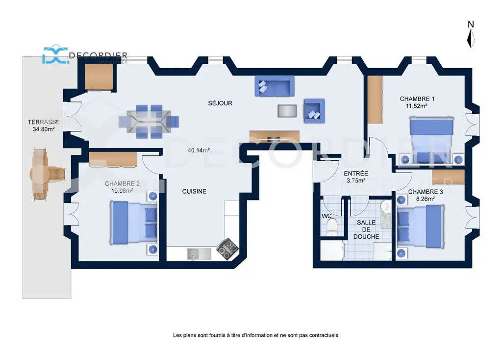 Vente appartement 4 pièces 83,37 m2