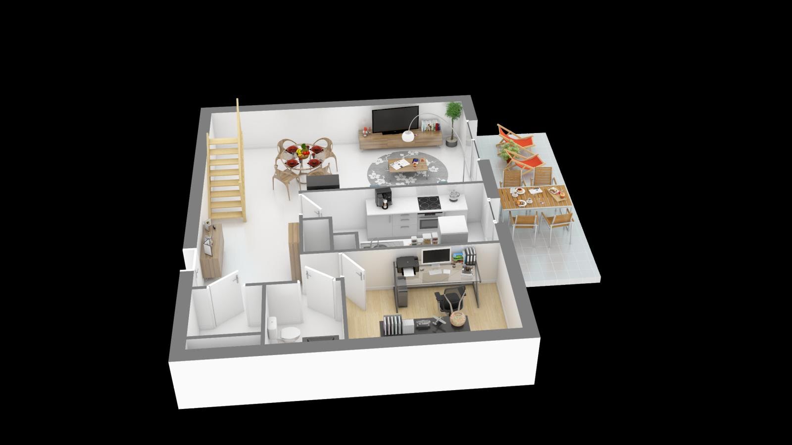 Location appartement 4 pièces 82 m2