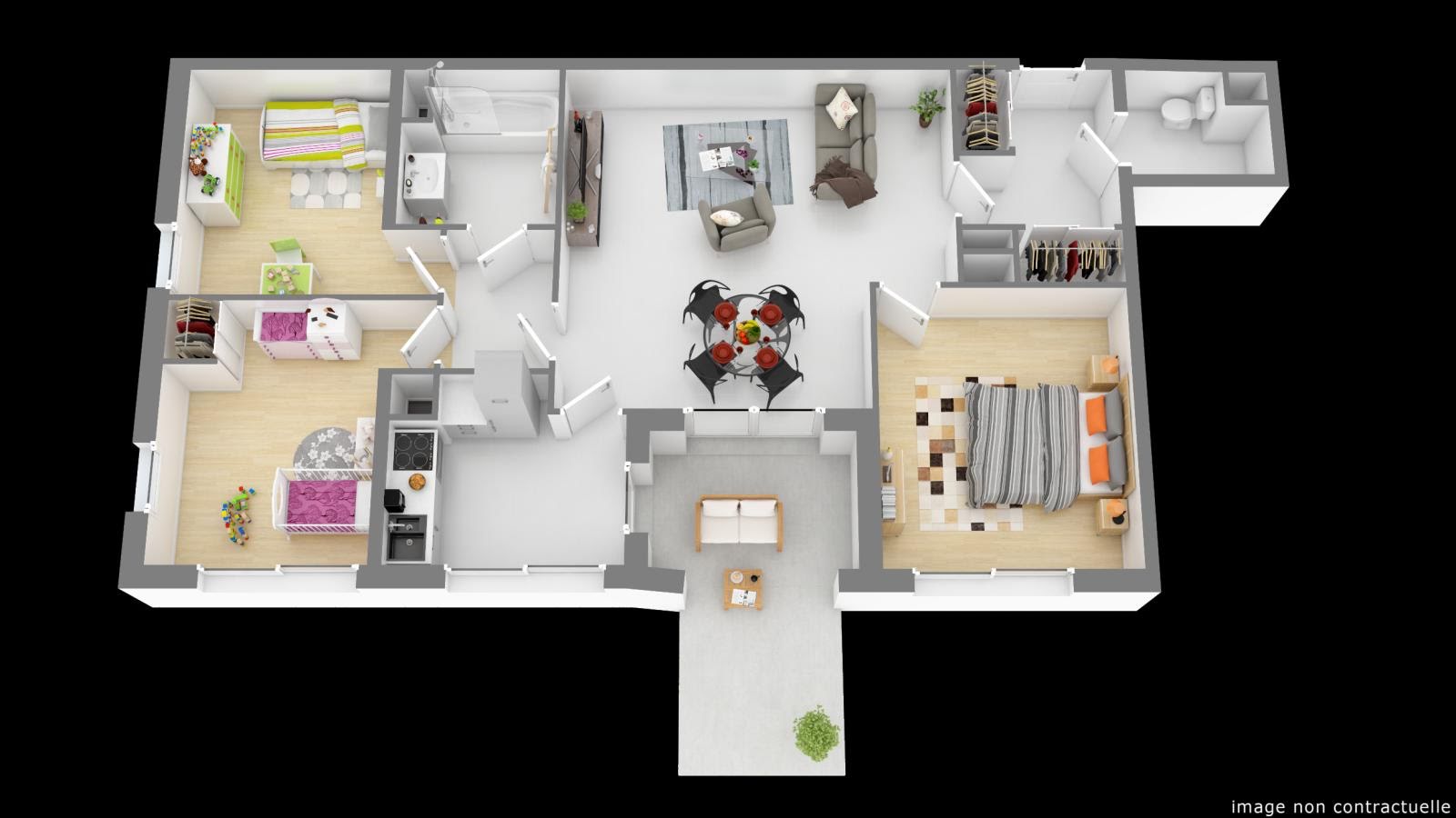 Location appartement 4 pièces 78 m2