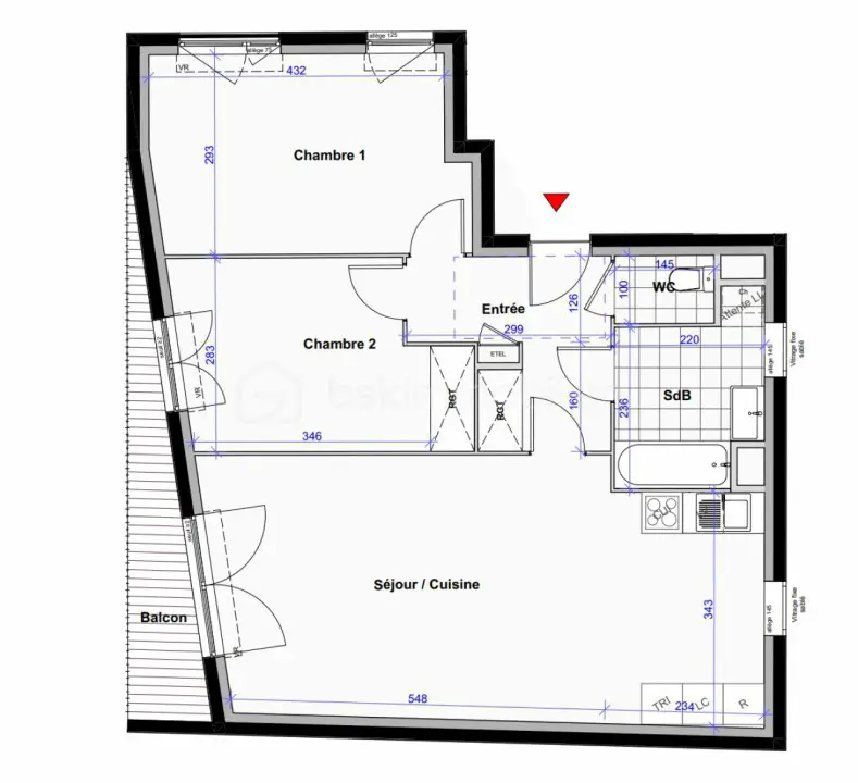 Vente appartement 3 pièces 67 m2