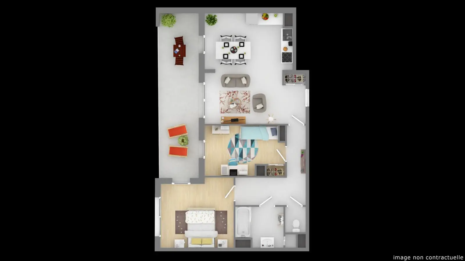 Location appartement 3 pièces 67 m2