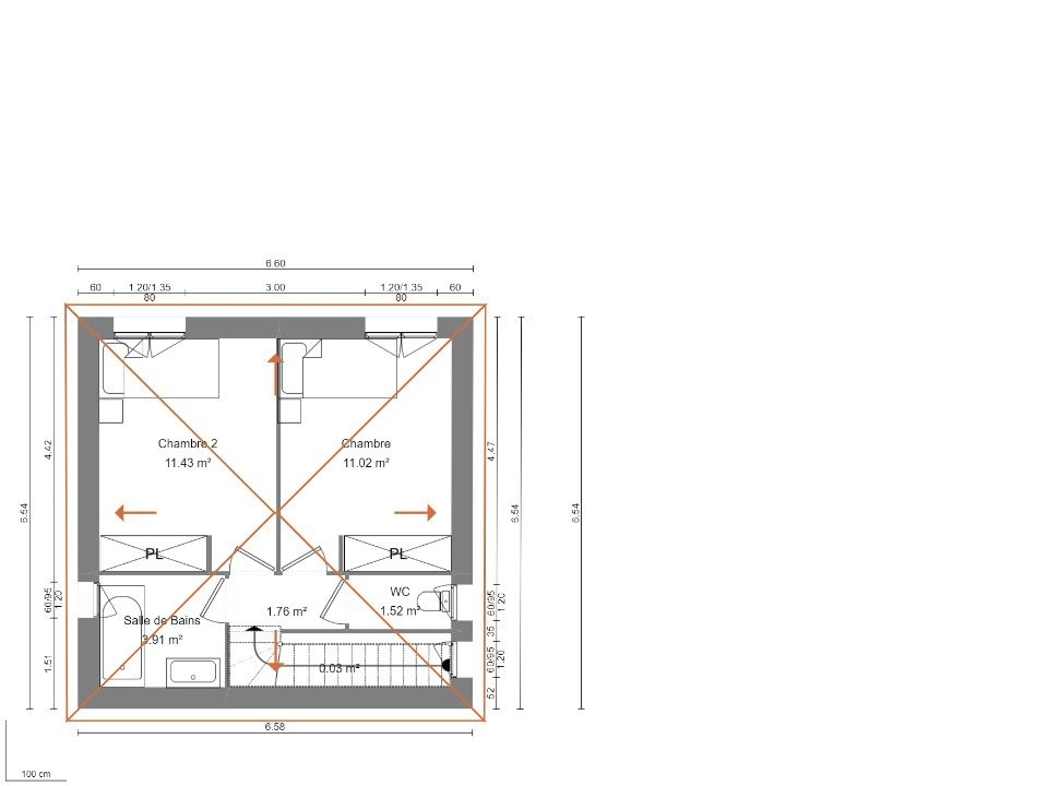 Vente maison 1 pièce 100 m2