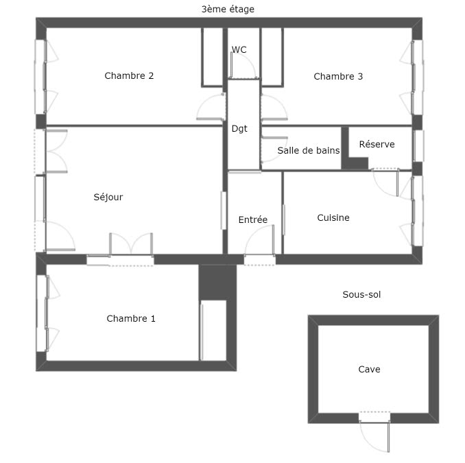 Vente appartement 4 pièces 75,25 m2