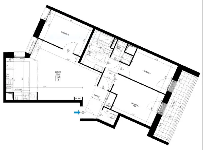Vente appartement 4 pièces 72 m2