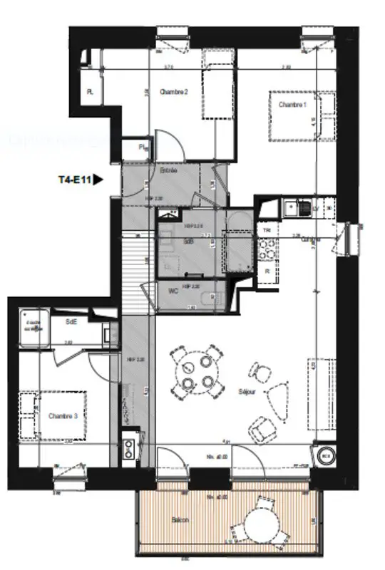 Vente appartement 4 pièces 82 m2