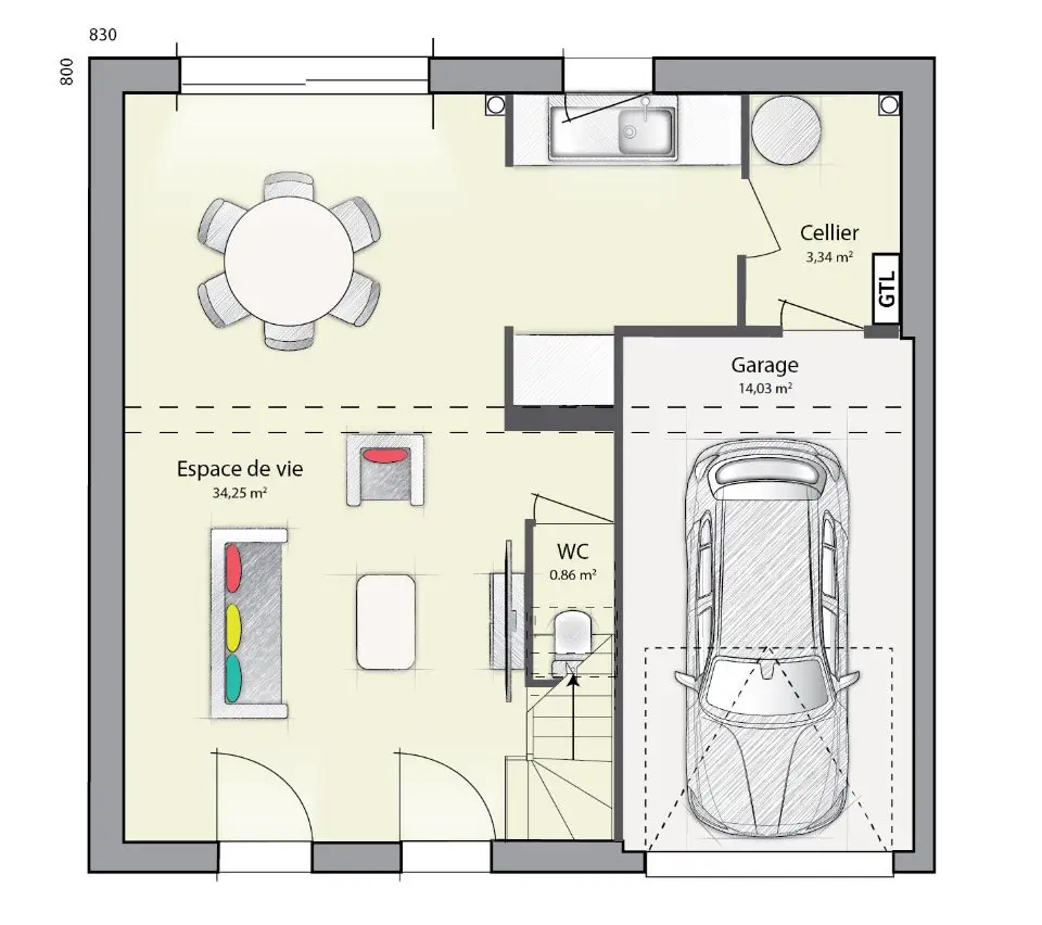 Vente maison 5 pièces 89 m2