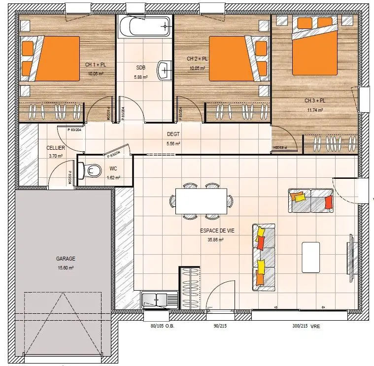 Vente maison 5 pièces 84 m2