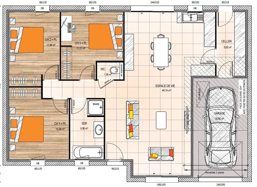 Vente maison 5 pièces 92 m2