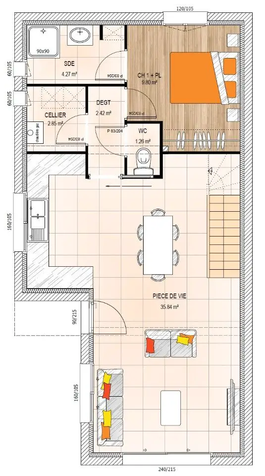 Vente maison 6 pièces 99 m2