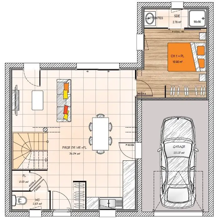 Vente maison 6 pièces 90 m2