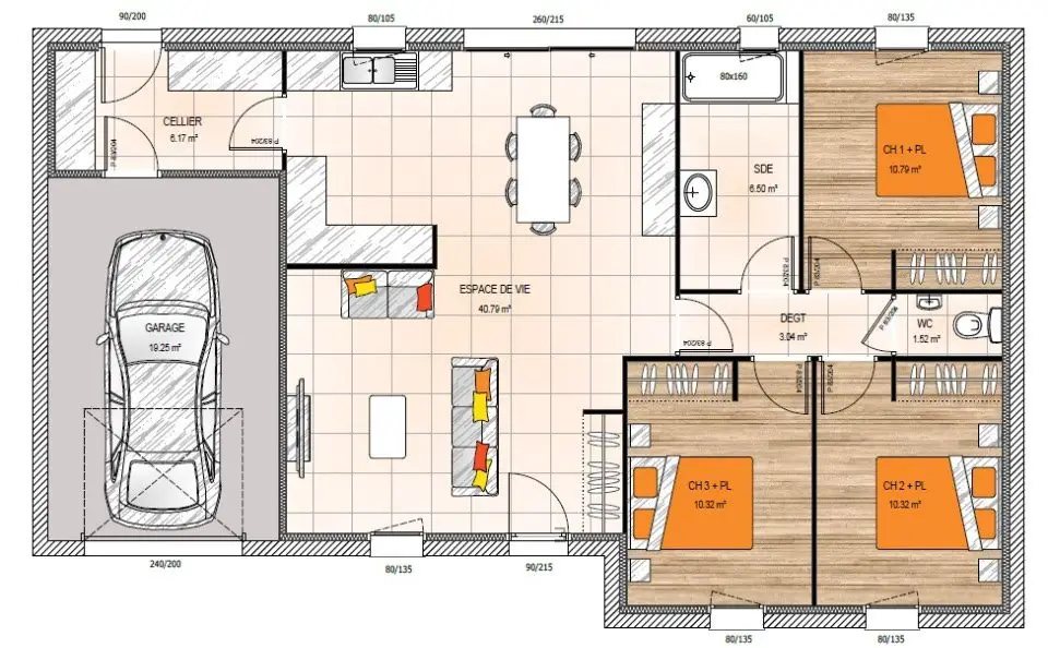 Vente maison 5 pièces 89 m2