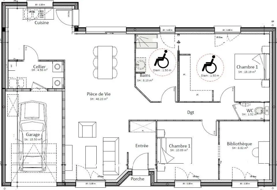 Vente maison 5 pièces 100 m2