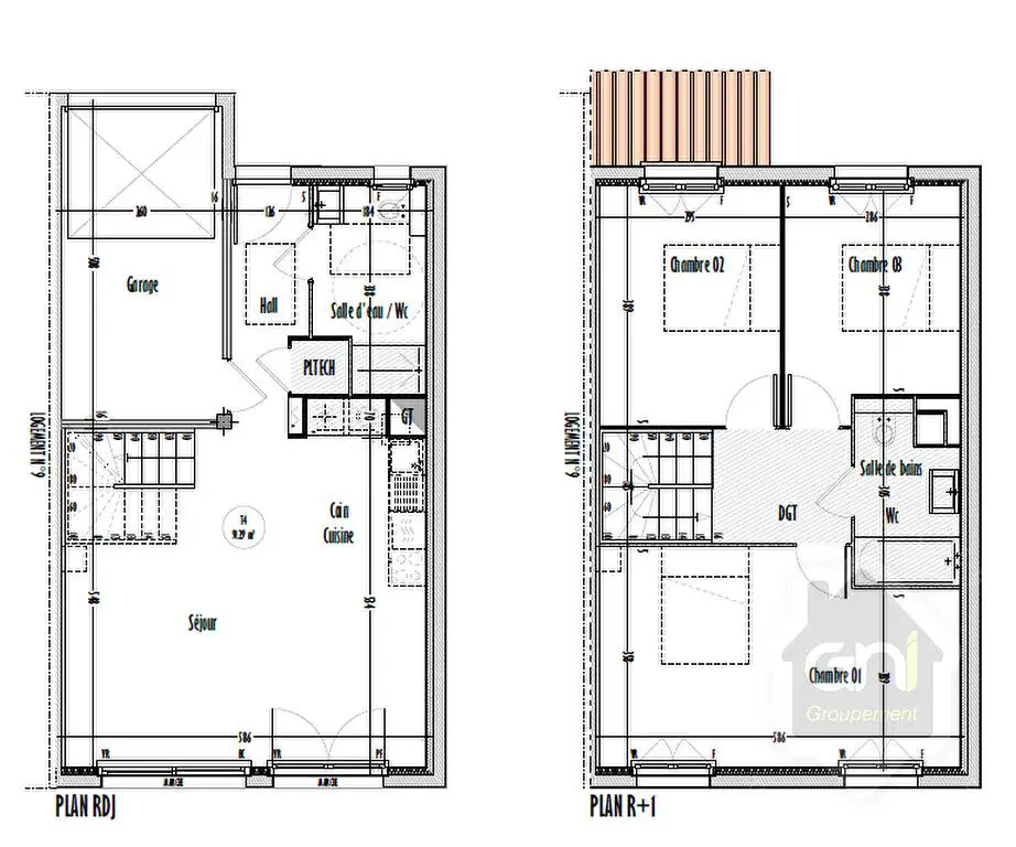 Vente maison 4 pièces 91,12 m2